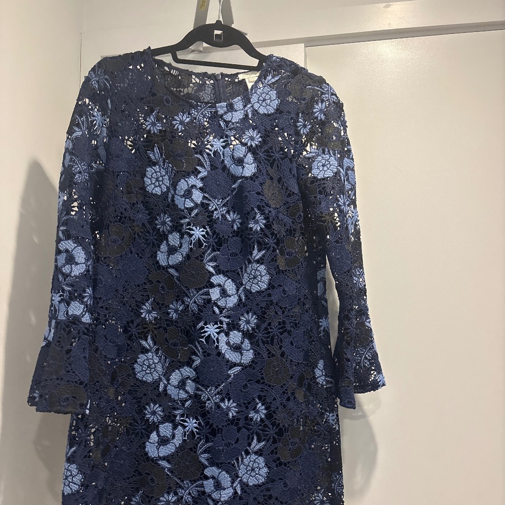 Shoshanna two-tone blue dress